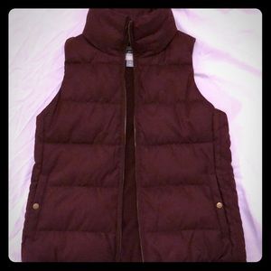Burgundy Vest - Old Navy